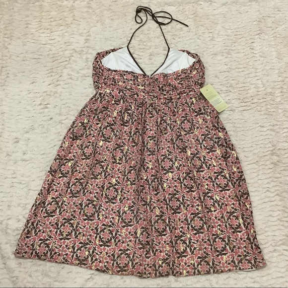 🛍️ SHOSHANNA Printed Halter-back Babydoll Straps Dress  NWT - Size 10 - Picture 7 of 15